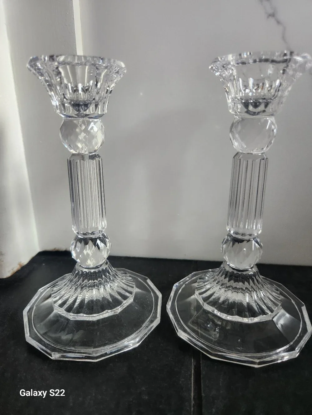 Fifth Avenue Crystal Candlestick Pair